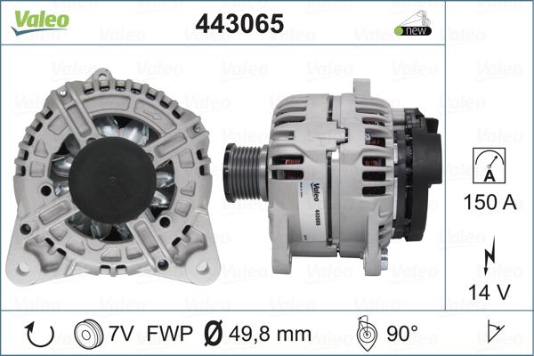 Valeo 443065 - Генератор parts5.com