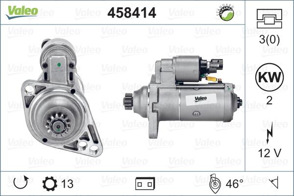 Valeo 458414 - Żtartér parts5.com