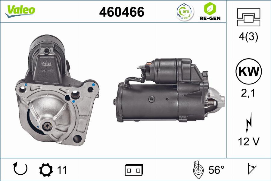 Valeo 460466 - Démarreur parts5.com