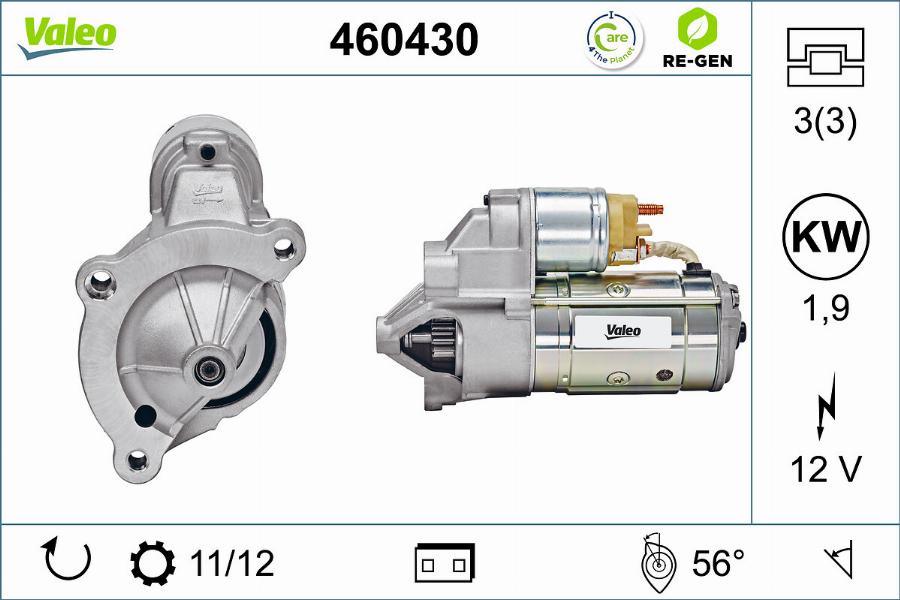 Valeo 460430 - Käynnistinmoottori parts5.com