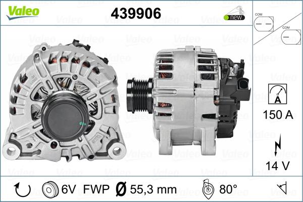 Valeo 439906 - Generator / Alternator parts5.com