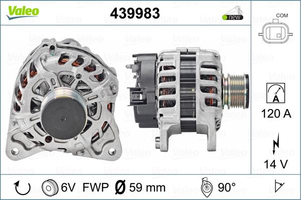 Valeo 439983 - Alternator parts5.com