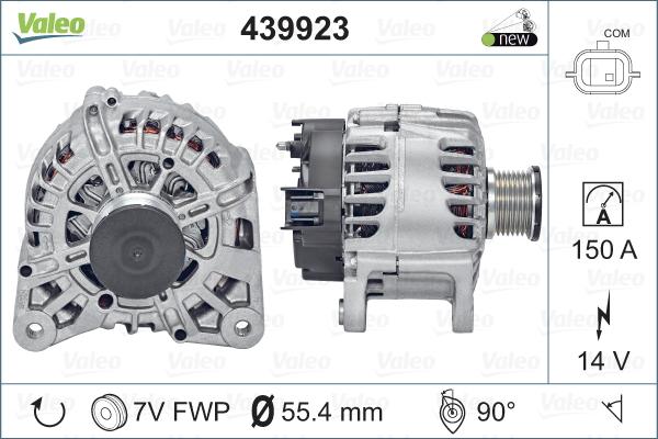 Valeo 439923 - Generator / Alternator parts5.com