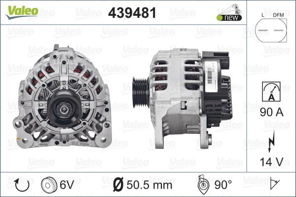 Valeo 439481 - Alternator parts5.com