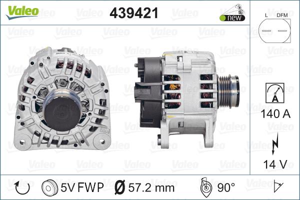 Valeo 439421 - Alternator parts5.com