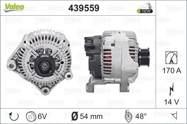 Valeo 439559 - Generator / Alternator parts5.com