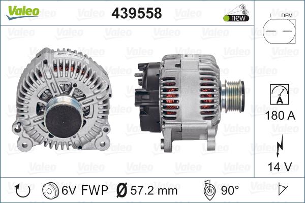 Valeo 439558 - Generator parts5.com