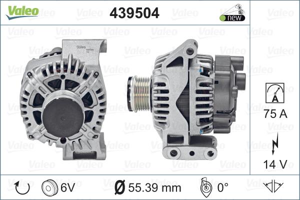 Valeo 439504 - Alternátor parts5.com