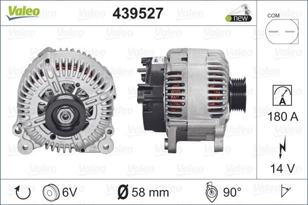 Valeo 439527 - Alternator parts5.com