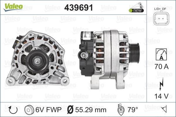 Valeo 439691 - Γεννήτρια parts5.com