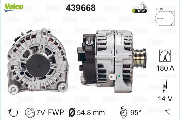 Valeo 439668 - Generator / Alternator parts5.com