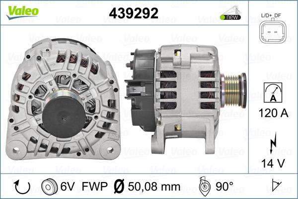 Valeo 439292 - Alternador parts5.com