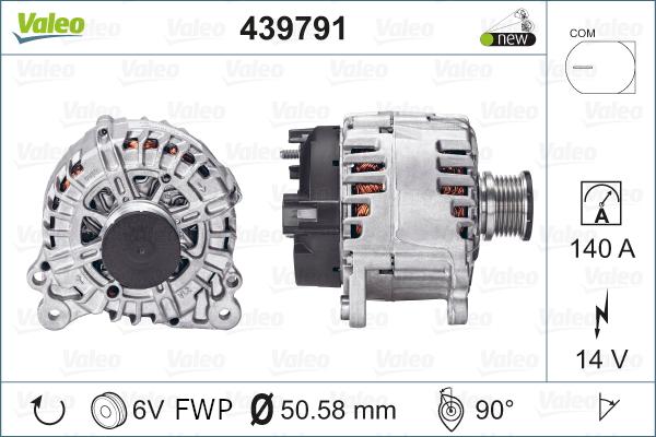 Valeo 439791 - Alternator parts5.com