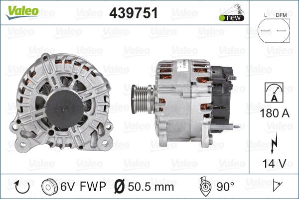 Valeo 439751 - Generator / Alternator parts5.com