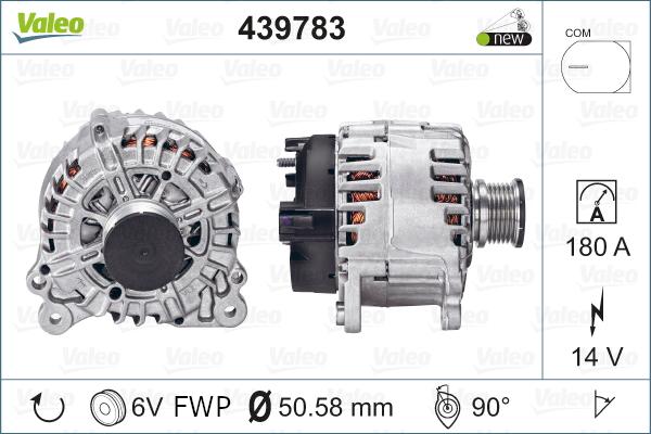 Valeo 439783 - Γεννήτρια parts5.com