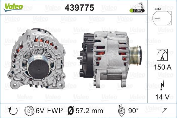 Valeo 439775 - Alternator parts5.com