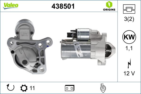 Valeo 438501 - Starter parts5.com