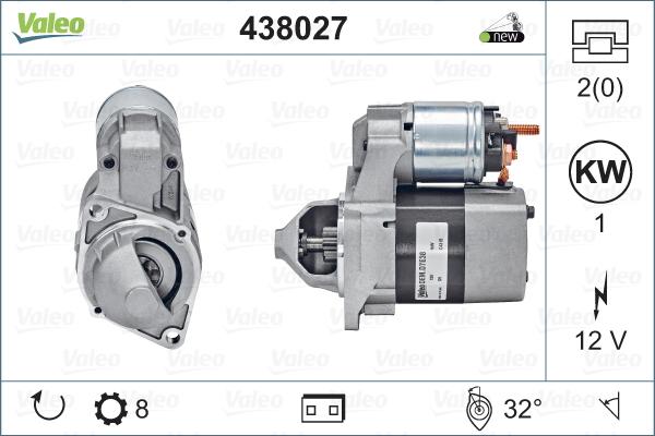 Valeo 438027 - Startér parts5.com