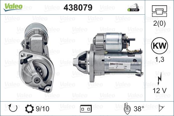 Valeo 438079 - Startér parts5.com