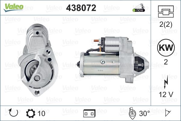 Valeo 438072 - Uputnik parts5.com