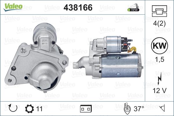 Valeo 438166 - Starter parts5.com