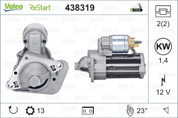 Valeo 438319 - Startér parts5.com