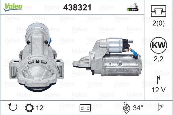 Valeo 438321 - Starter parts5.com