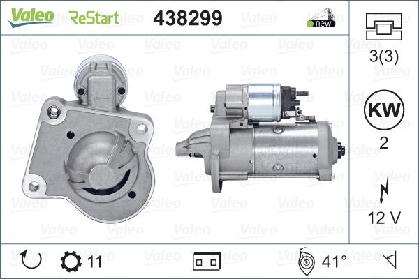 Valeo 438299 - Starter parts5.com