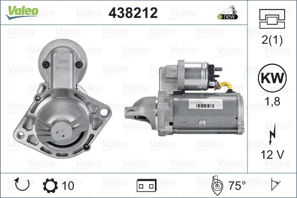 Valeo 438212 - Starter parts5.com