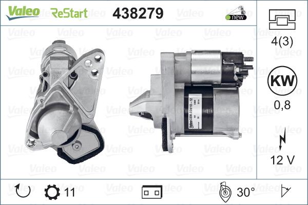 Valeo 438279 - Starter parts5.com