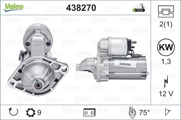 Valeo 438270 - Starter parts5.com