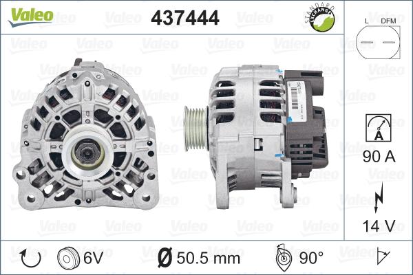 Valeo 437444 - Alternator parts5.com