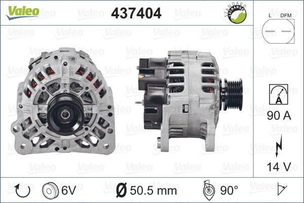 Valeo 437404 - Alternator parts5.com