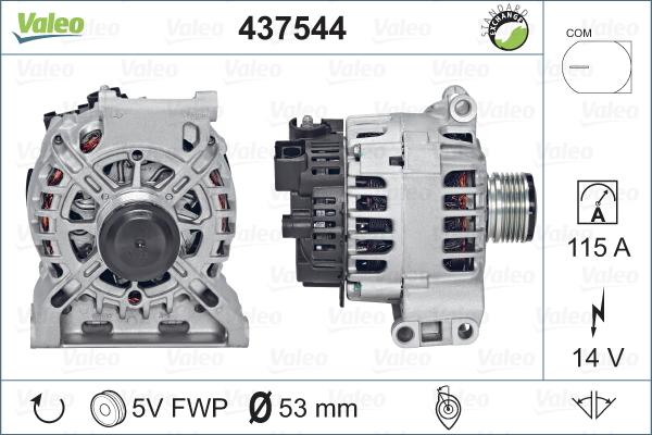 Valeo 437544 - Alternator parts5.com