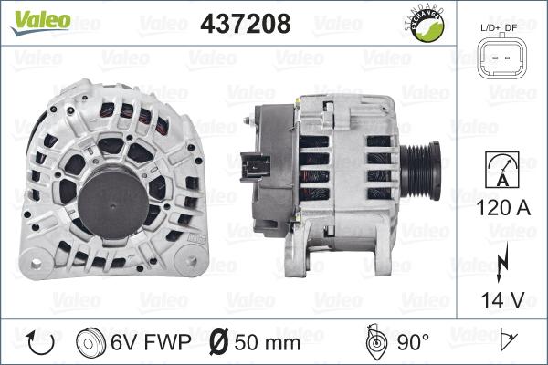 Valeo 437208 - Alternator parts5.com