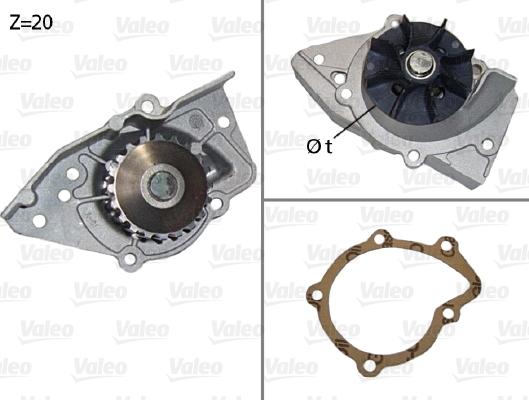 Valeo 506574 - Water Pump parts5.com