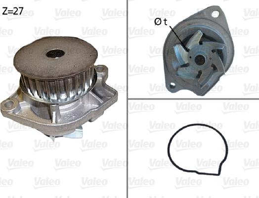 Valeo 506576 - Pompa wodna parts5.com