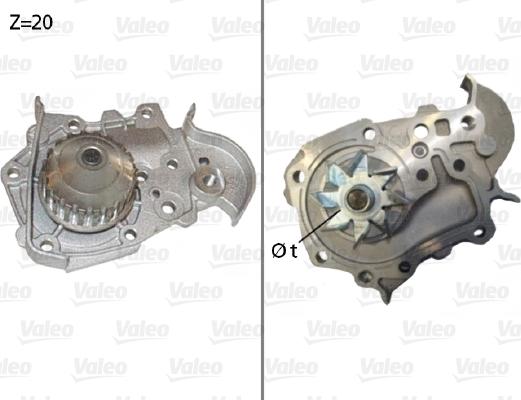 Valeo 506573 - Αντλία νερού parts5.com