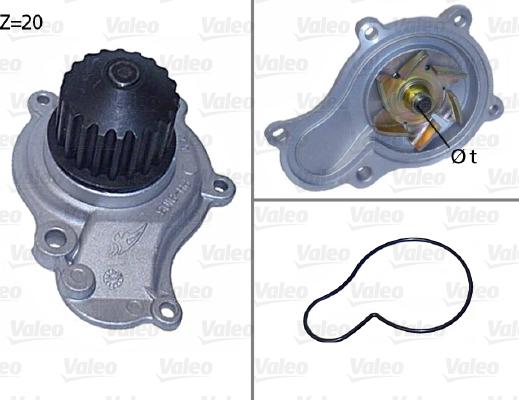 Valeo 506605 - Pompa apa parts5.com