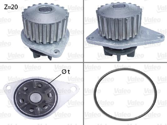 Valeo 506035 - Su pompası parts5.com