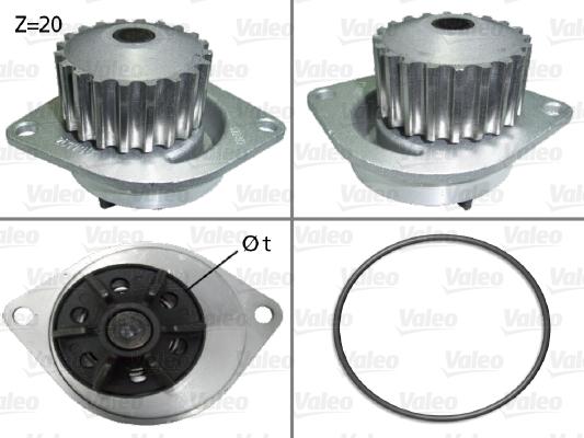 Valeo 506290 - Wasserpumpe parts5.com