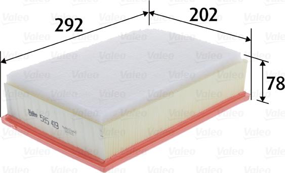 Valeo 585419 - Air Filter parts5.com