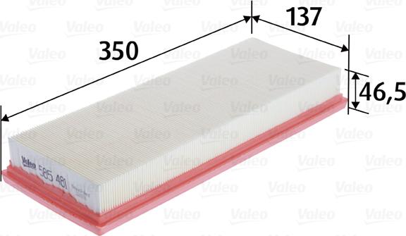 Valeo 585481 - Air Filter parts5.com