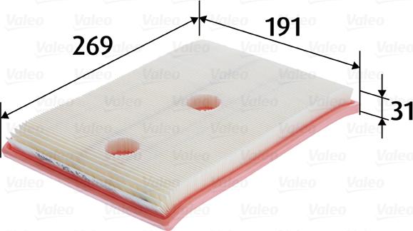 Valeo 585431 - Vzduchový filter parts5.com