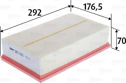 Valeo 585420 - Filter za vazduh parts5.com