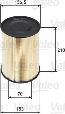 Valeo 585653 - Φίλτρο αέρα parts5.com