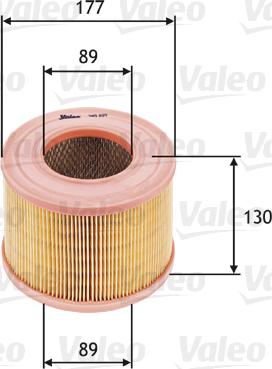 Valeo 585605 - Vzduchový filtr parts5.com