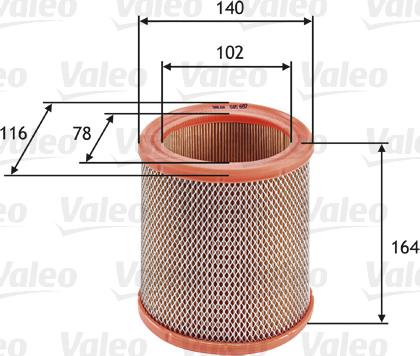 Valeo 585602 - Filtru aer parts5.com