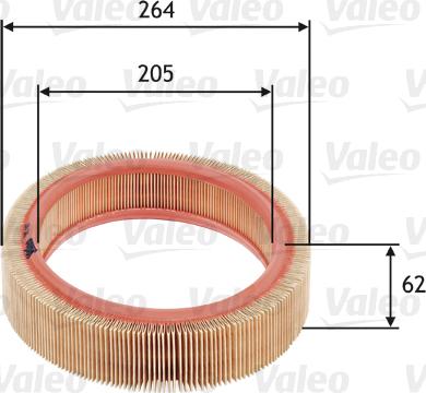 Valeo 585607 - Въздушен филтър parts5.com