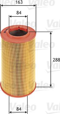 Valeo 585614 - Vzduchový filter parts5.com